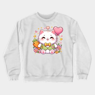 Cute kawaii cat T-Shirt Crewneck Sweatshirt